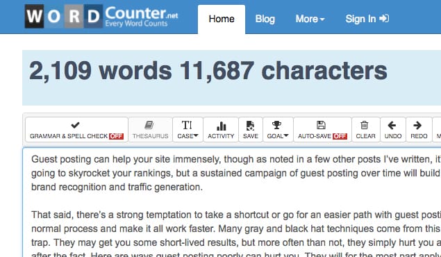 Guest posts harming website search rankings