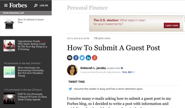 Press release versus guest post comparison