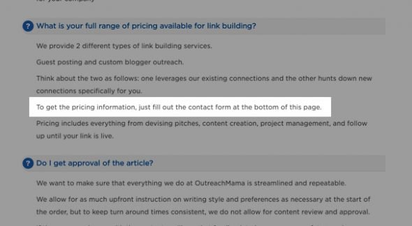 OutreachMama link building service review overview