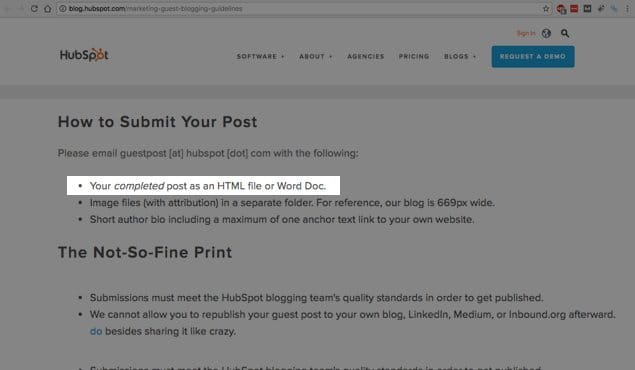 Person sending formatted document to editor