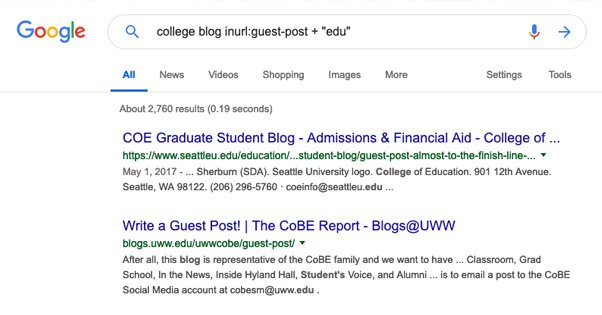 Person submitting guest post to university website