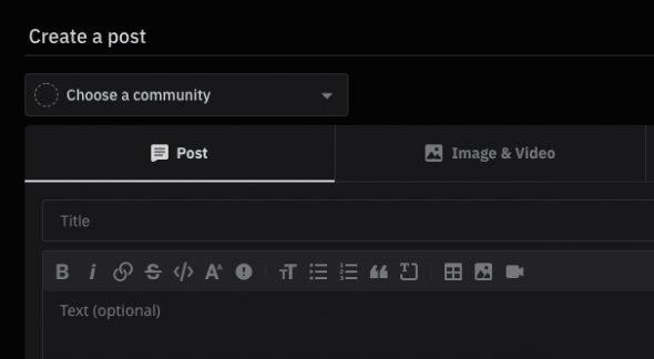 Person sharing blog post on social media