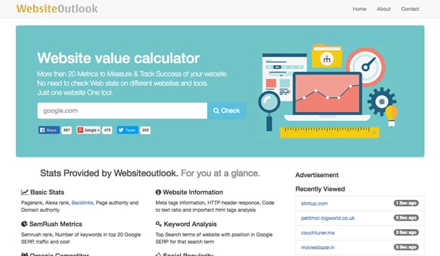 Person checking blog analytics on computer