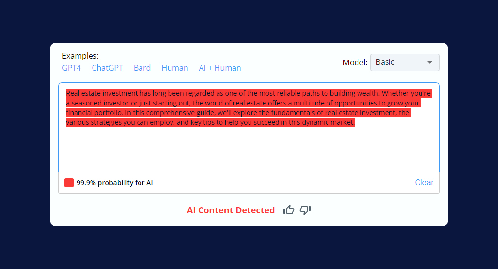 AI detector accuracy test results comparison