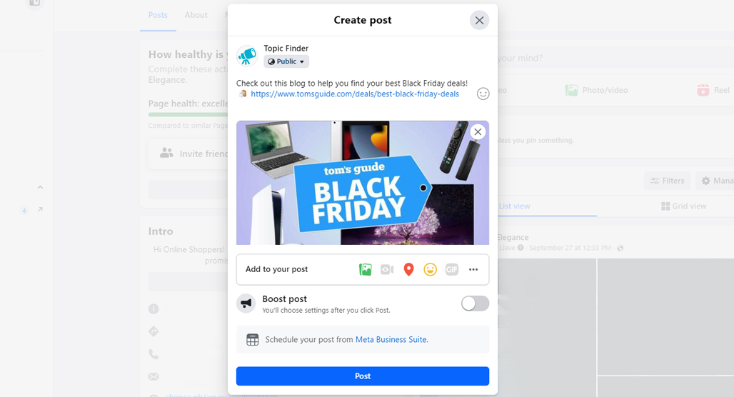 Curated seasonal content collection from various sources