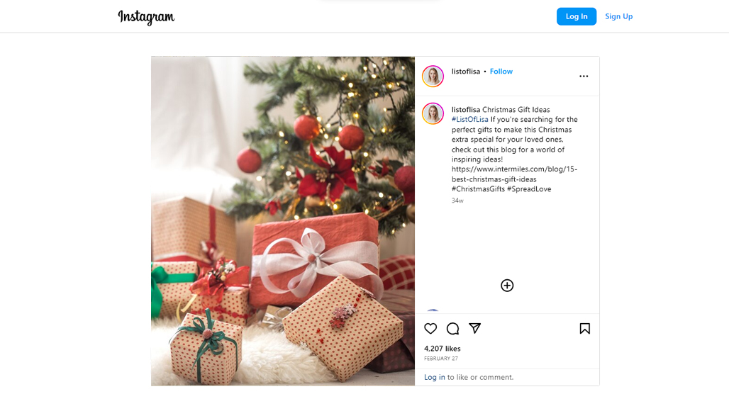 Influencer creating seasonal promotional blog content