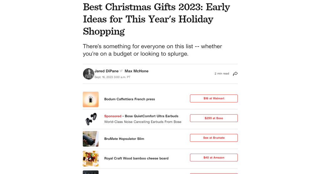Sale tags on seasonal products display