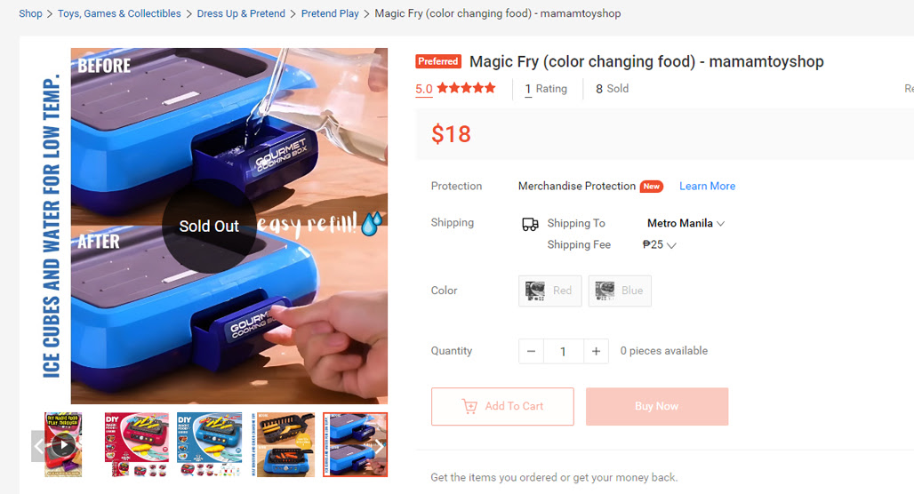 Discontinued product with customer demand arrows