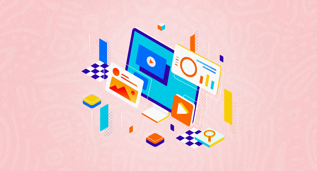 Diverse content formats displayed together