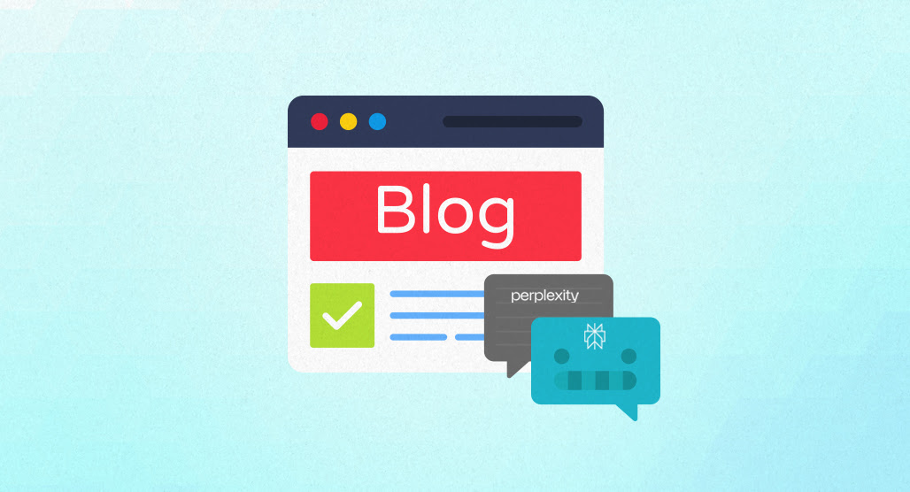 Perplexity AI interface for blog writing