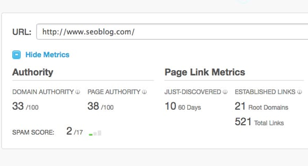 Search ranking factors checklist on screen
