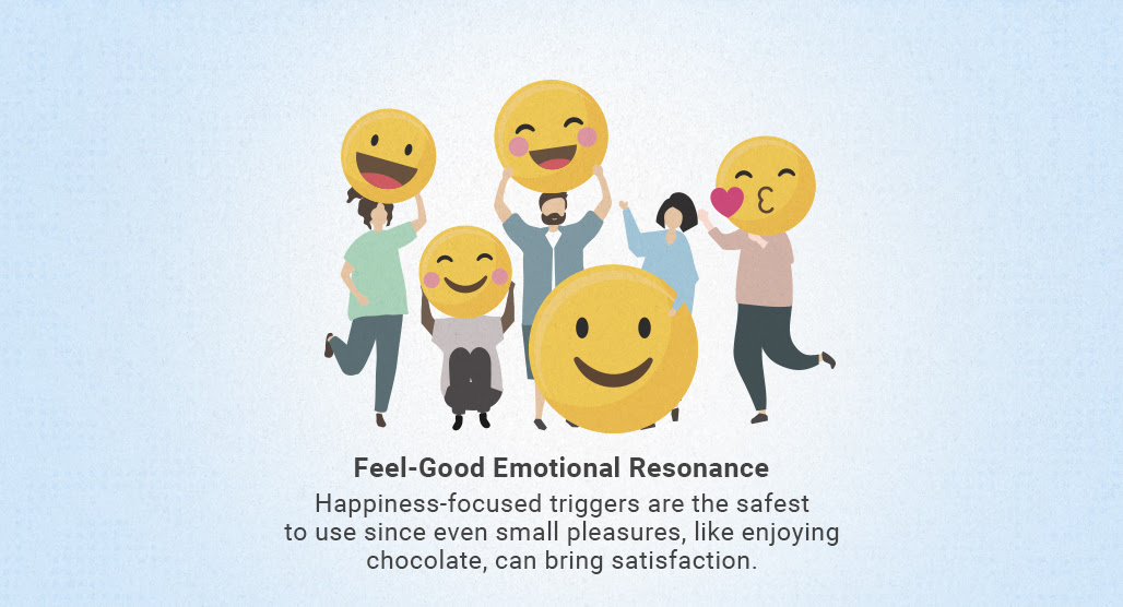 Marketer analyzing emotional trigger strategies chart