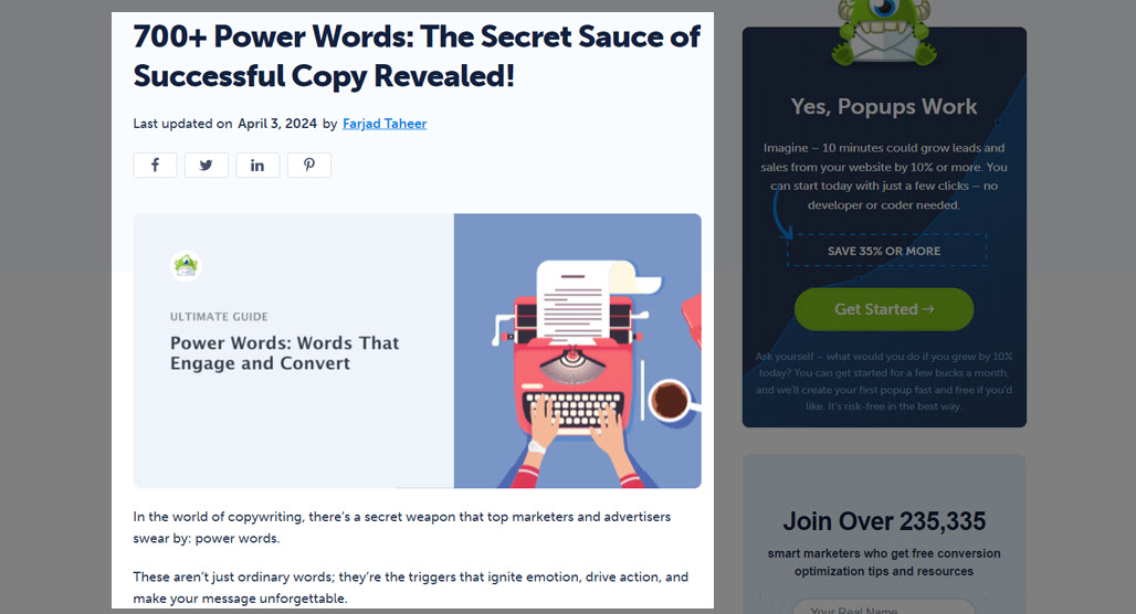 List of powerful blog title words