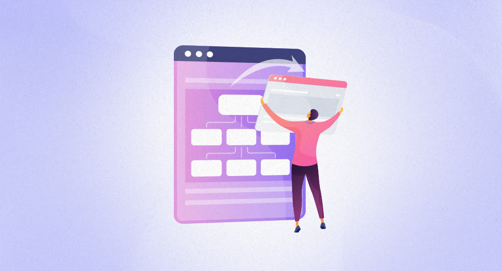 Website sitemap structure diagram illustration