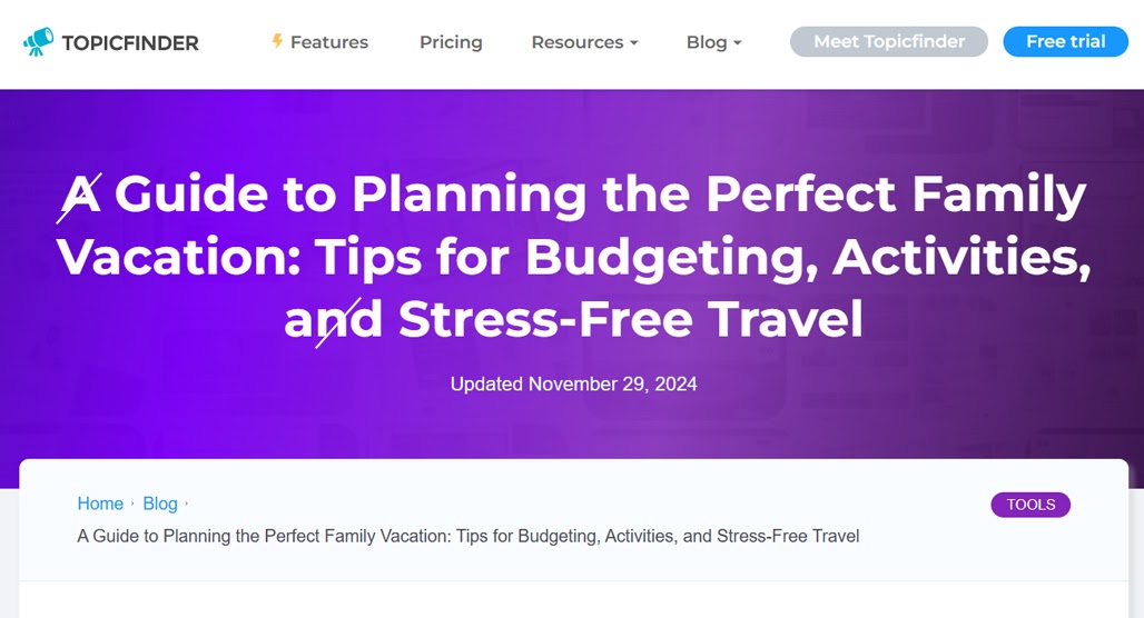 Person shortening a long webpage title