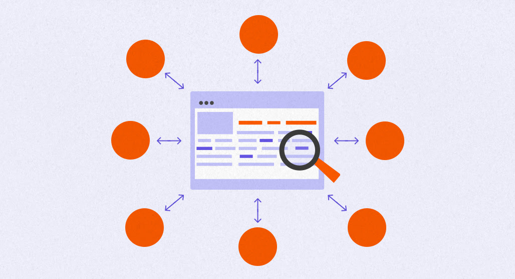 Topic cluster diagram with pillar page links
