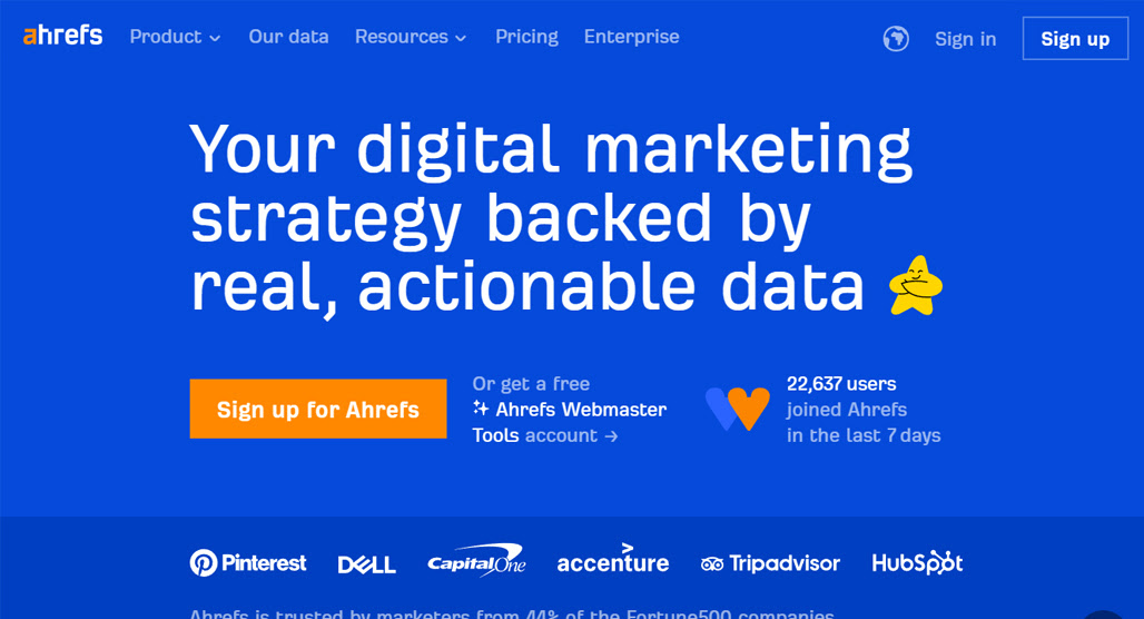 Ahrefs keyword research dashboard interface screenshot