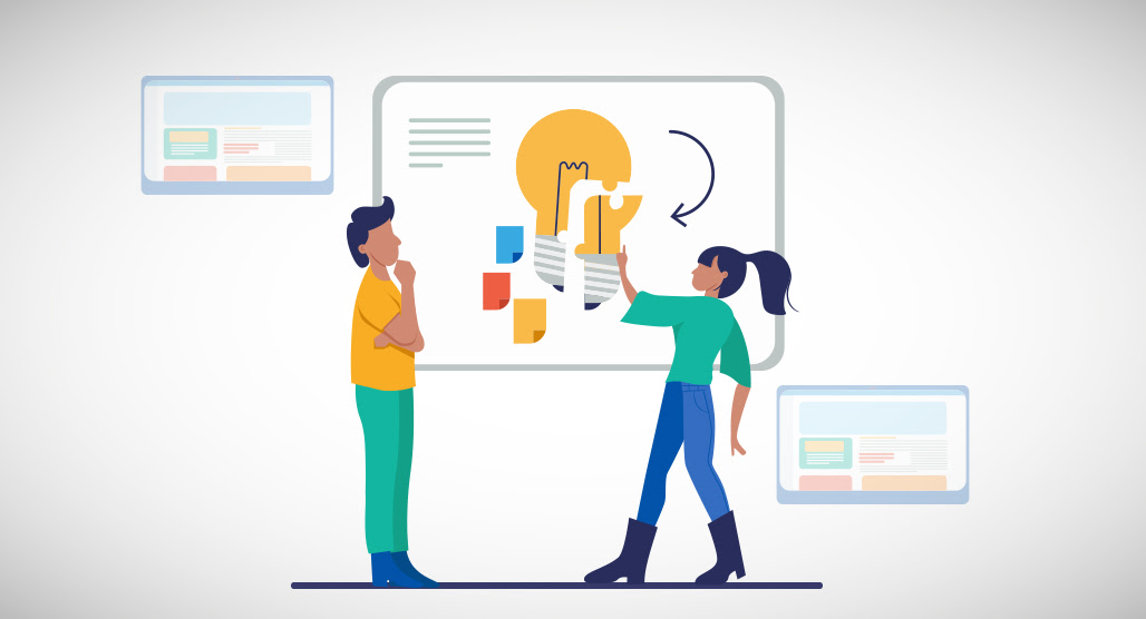 Person filtering and organizing blog post ideas