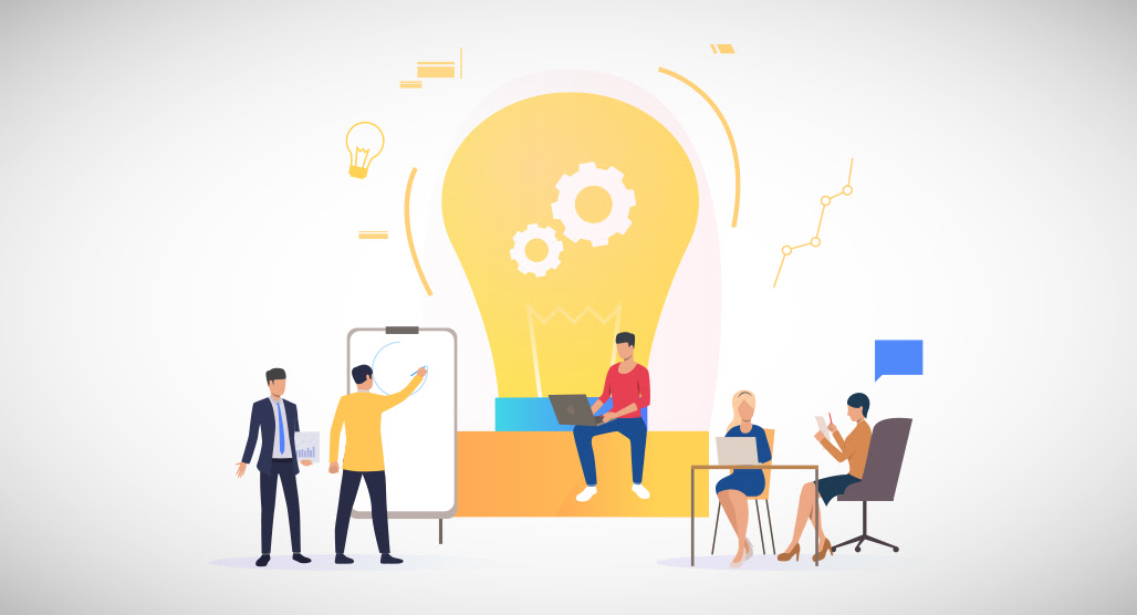 Person brainstorming blog post ideas creatively