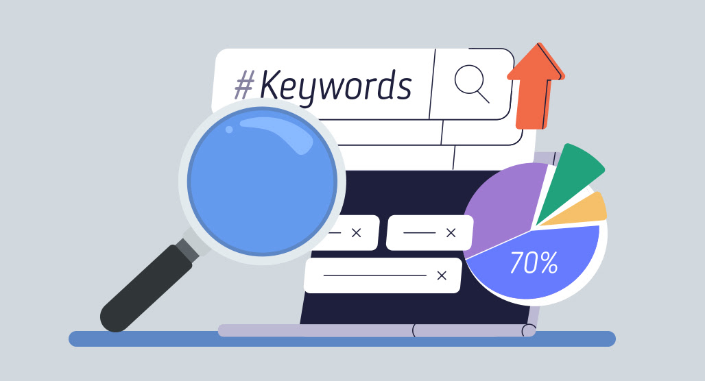 Keyword difficulty score analysis chart