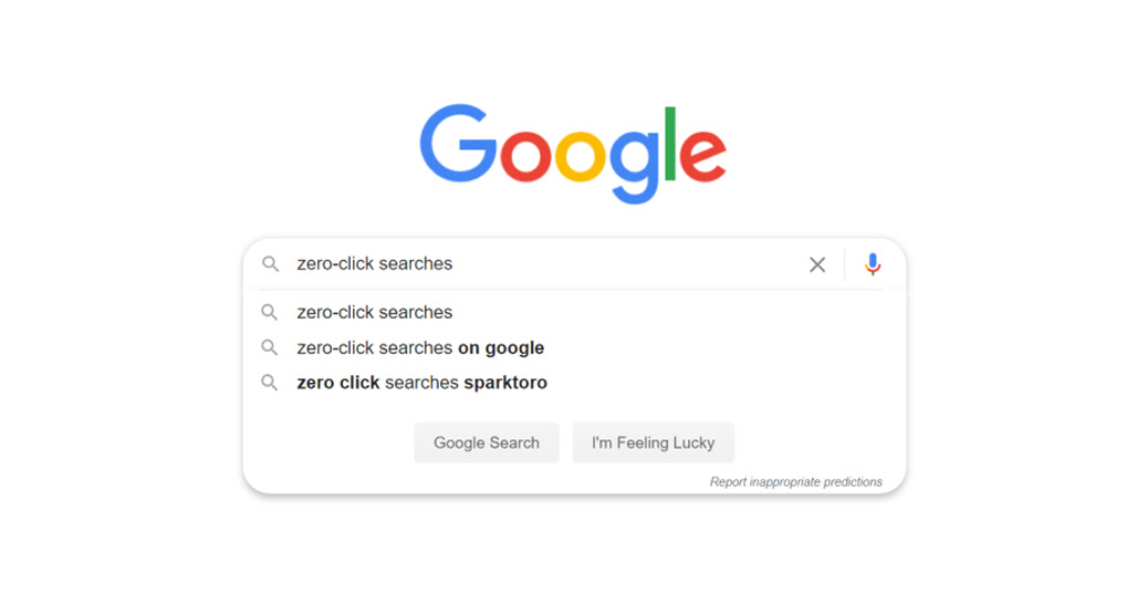 Search results page with no clicks