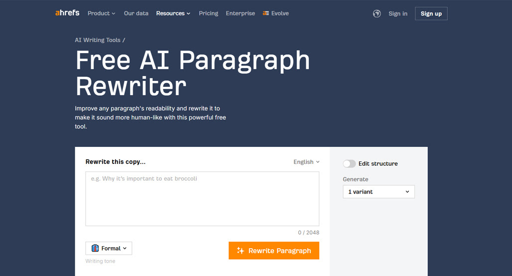AI rewriting tools for various writing purposes