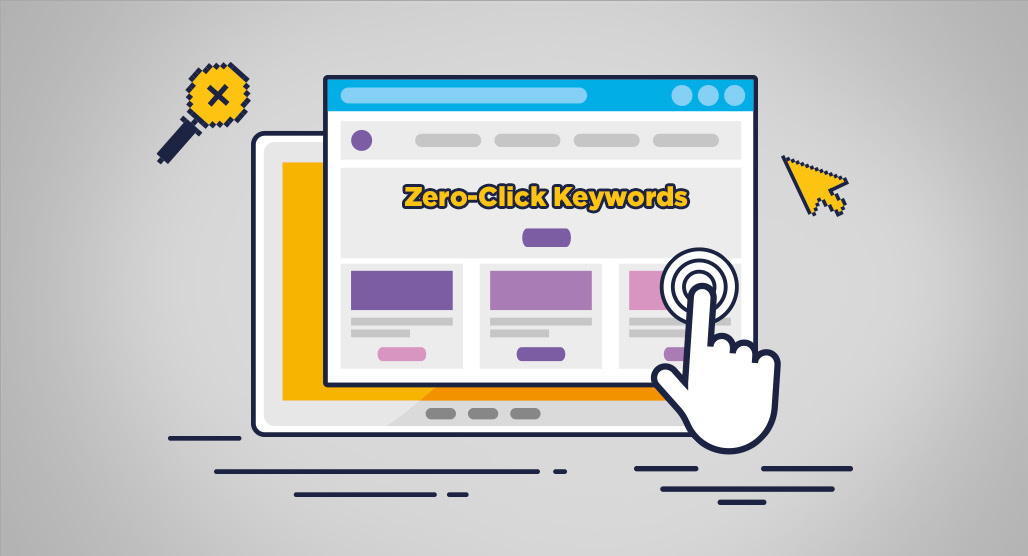 Search results showing zero-click keyword features
