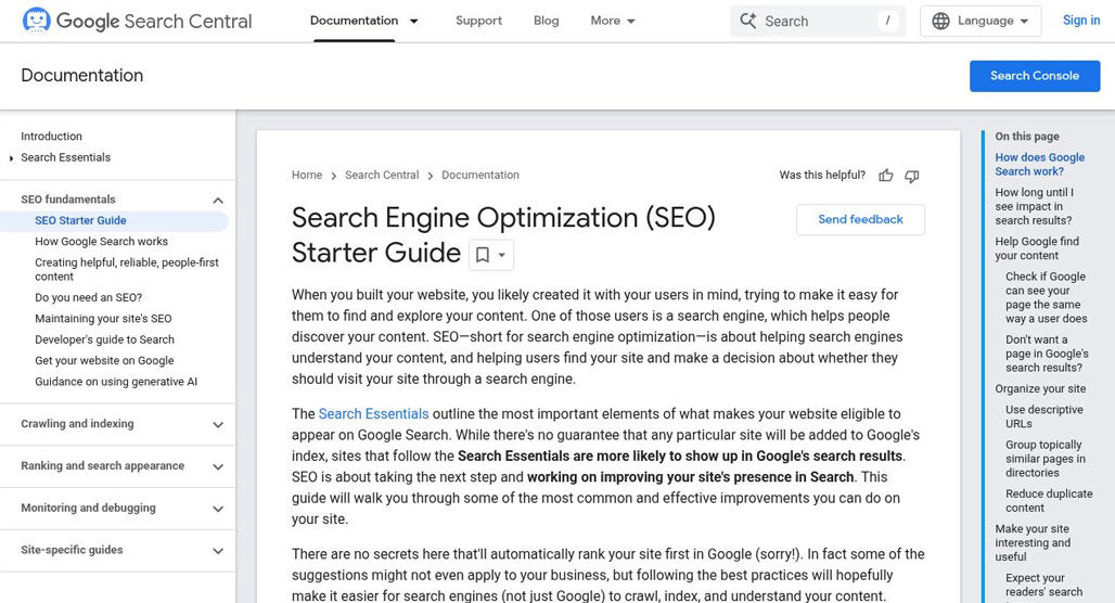 Checklist with SEO keyword optimization items