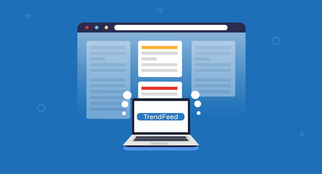 TrendFeed dashboard displaying trending blog topic ideas