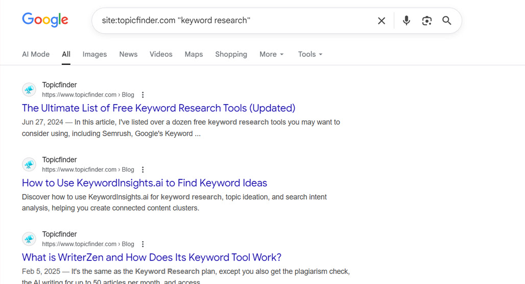 Multiple pages competing for same keyword