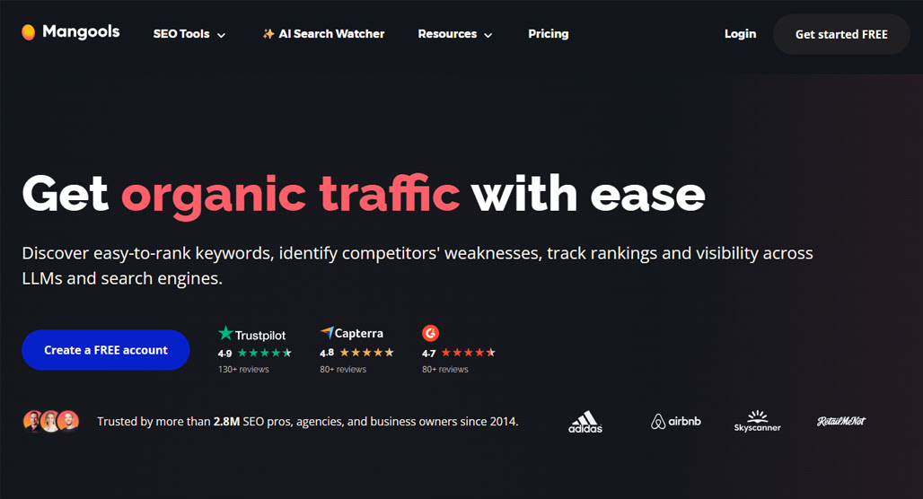 Affordable SEO tools comparison chart overview