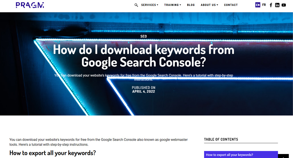 RankIQ keyword research dashboard interface screenshot