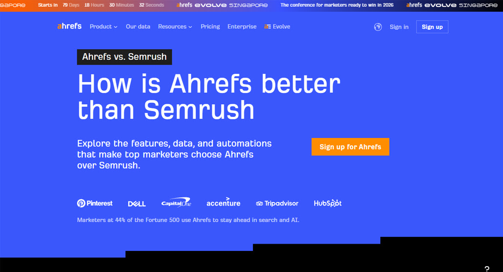 Comparison page format and style options