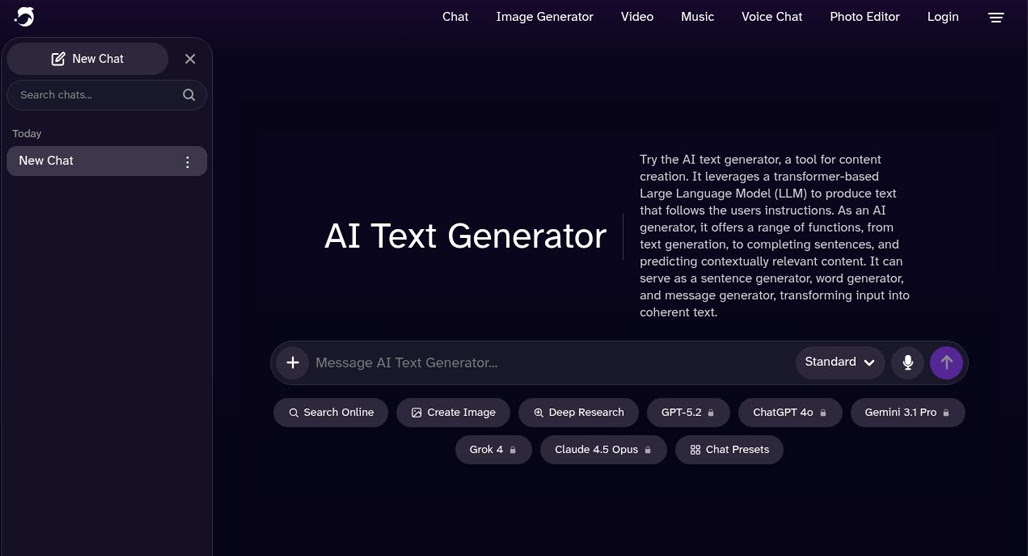 Person exploring AI writing style options