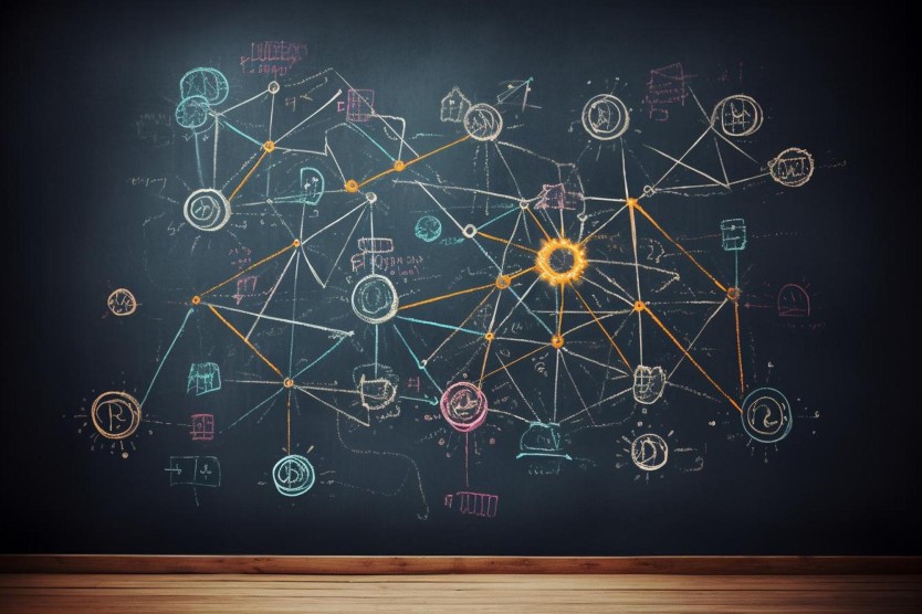Interconnected nodes forming a semantic knowledge graph