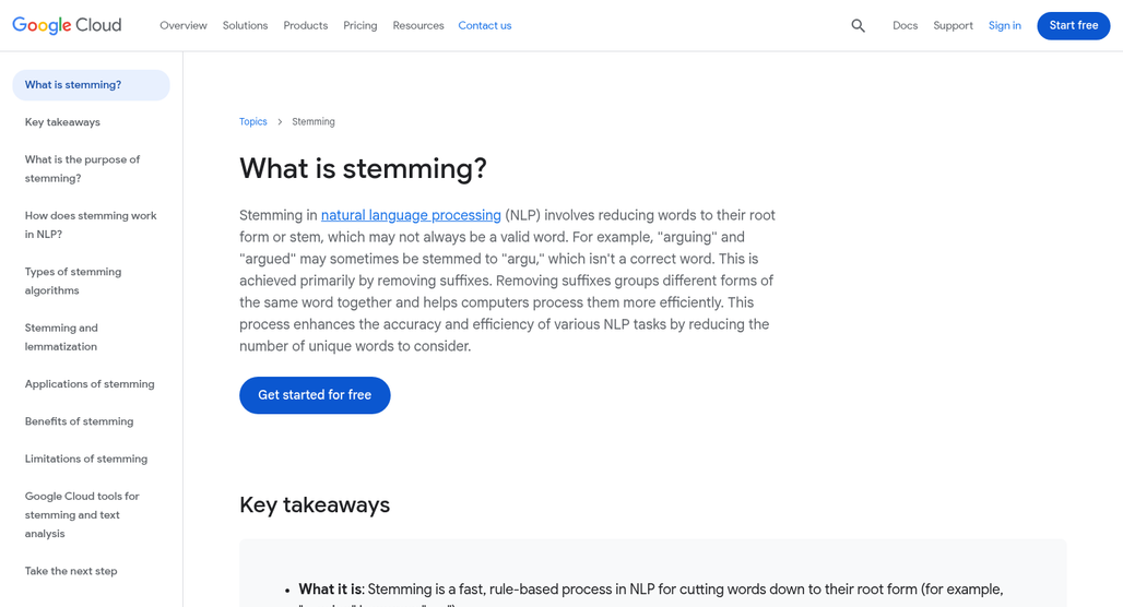 Keyword stemming word variations diagram