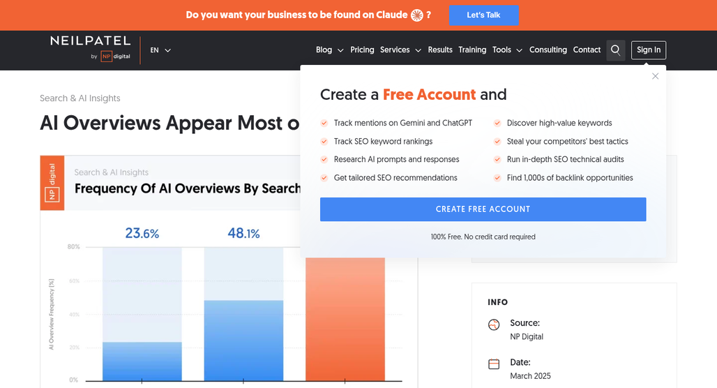AI Overviews pushing search demand down tail