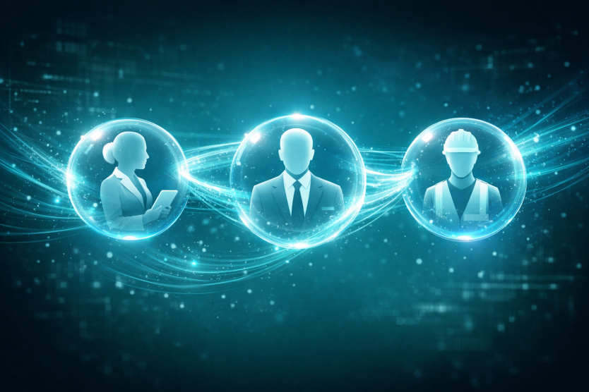 Diagram mapping a business customer chain