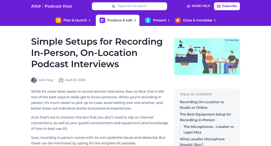 Expert speaking while recording device captures audio